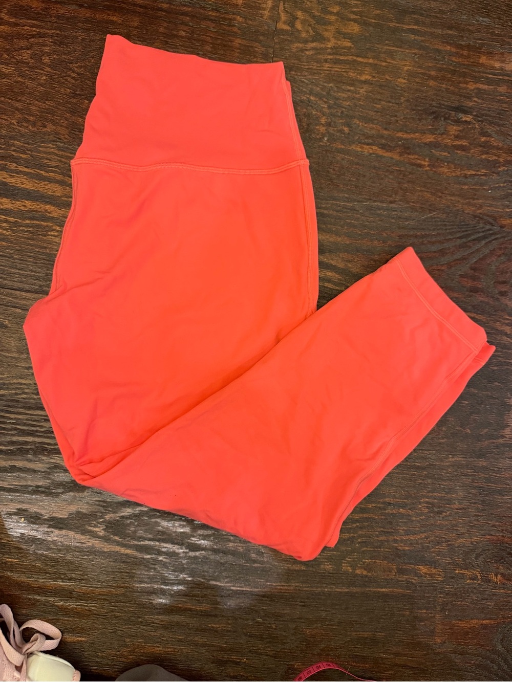 lululemon athletica Coral/Red High-Rise Leggings